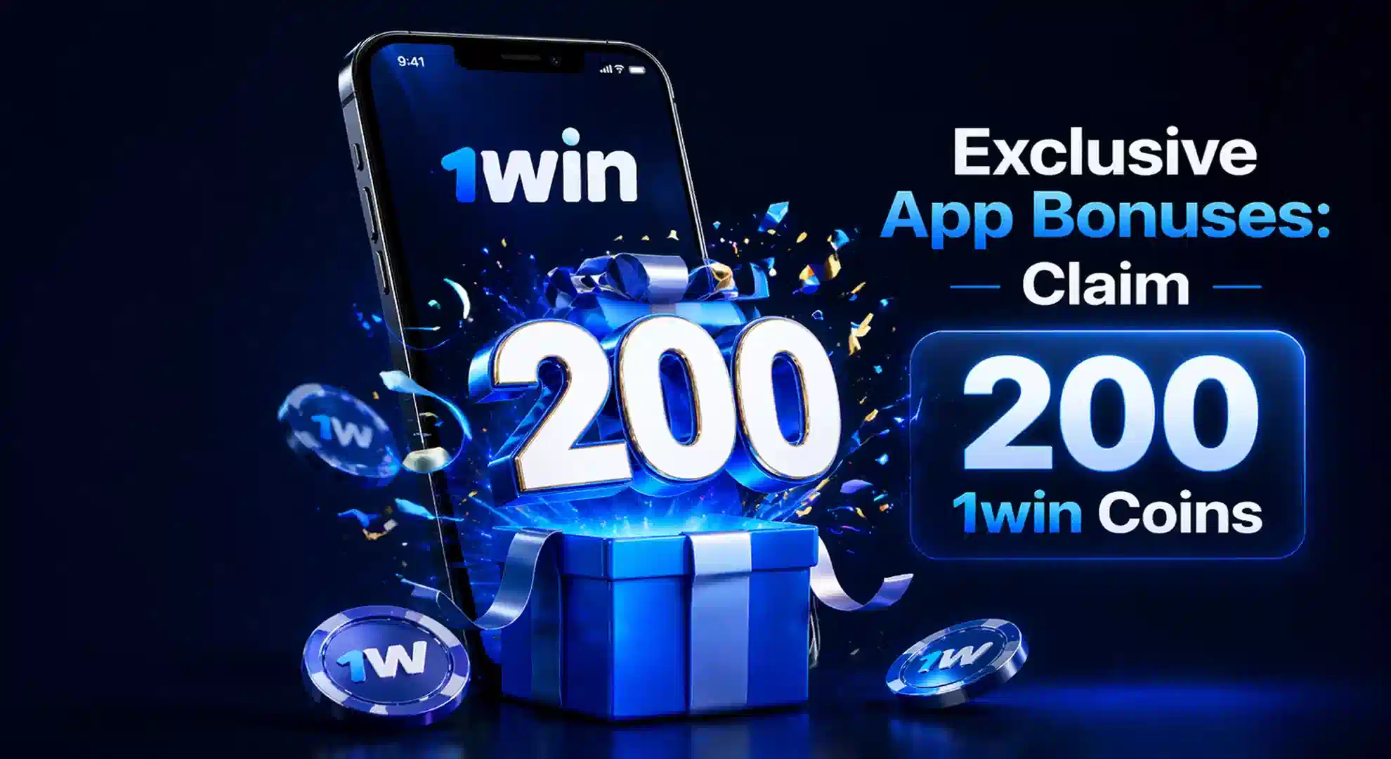 Claim 200 1win Coins Exclusive App Bonus Pakistan