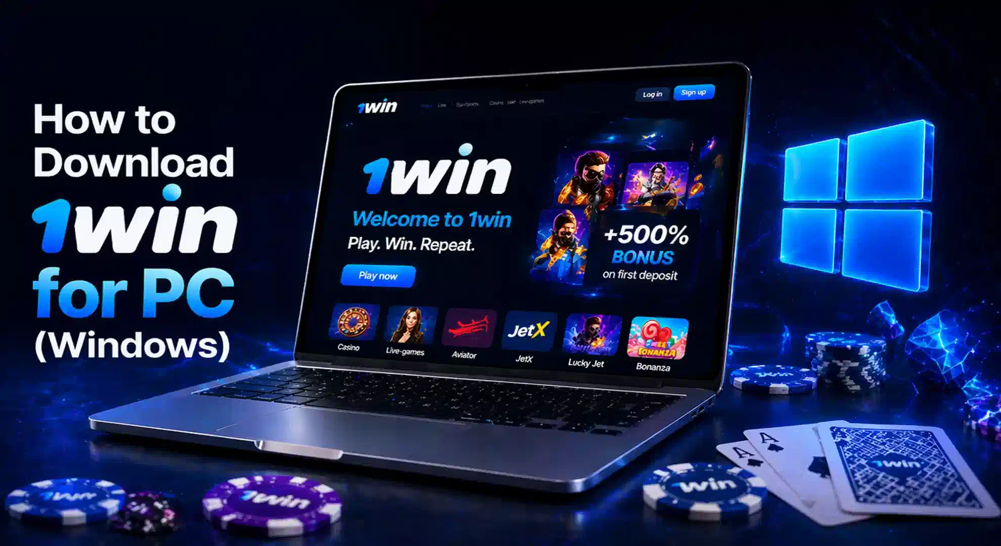 How to Download 1win for PC Windows Pakistan