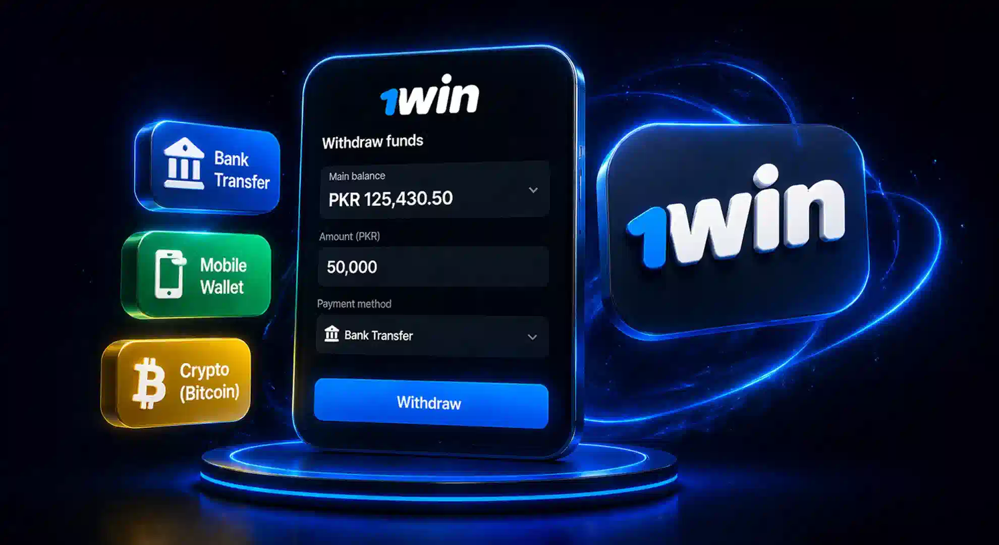 1win Withdrawal Methods PKR Online Pakistan