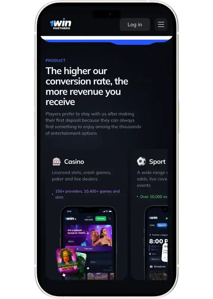 Install 1win partner app