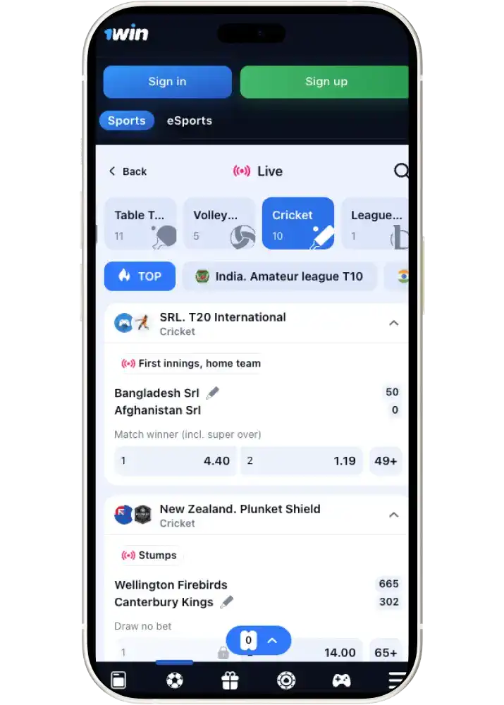 Place your first cricket bet