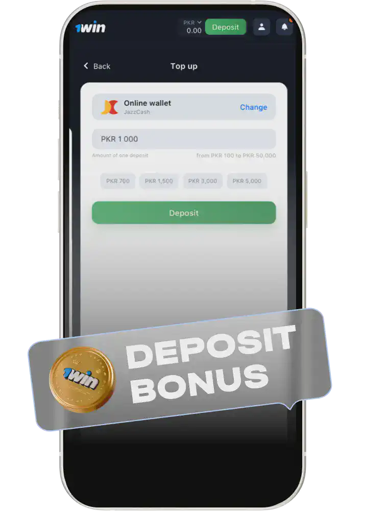 1win minimum deposit to get a bonus