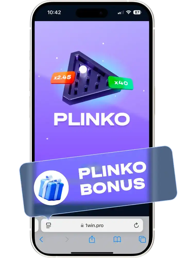 1win Plinko game bonus code