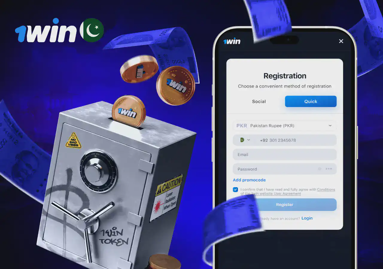 Start 1win registration now
