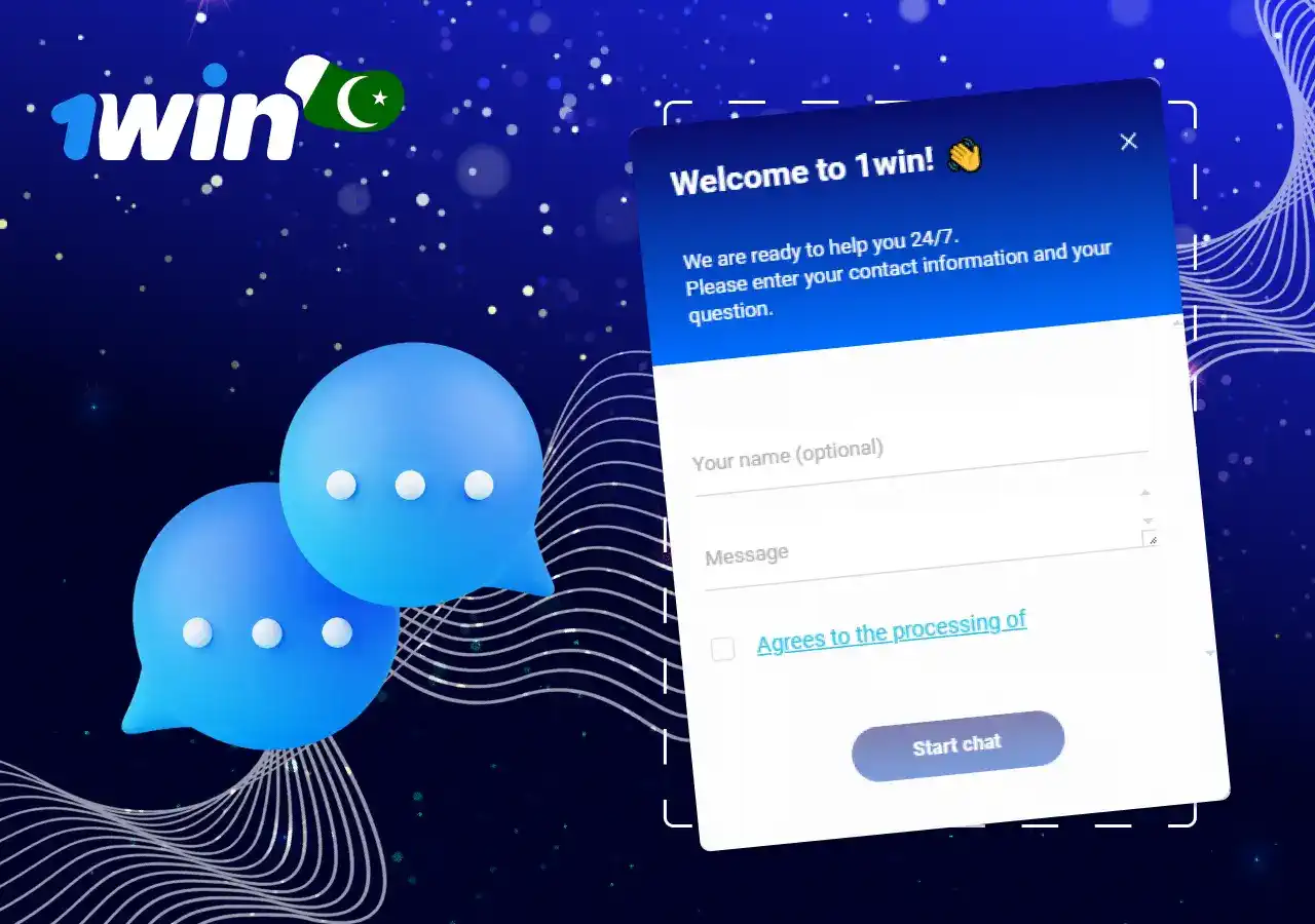 1win Live Chat support option